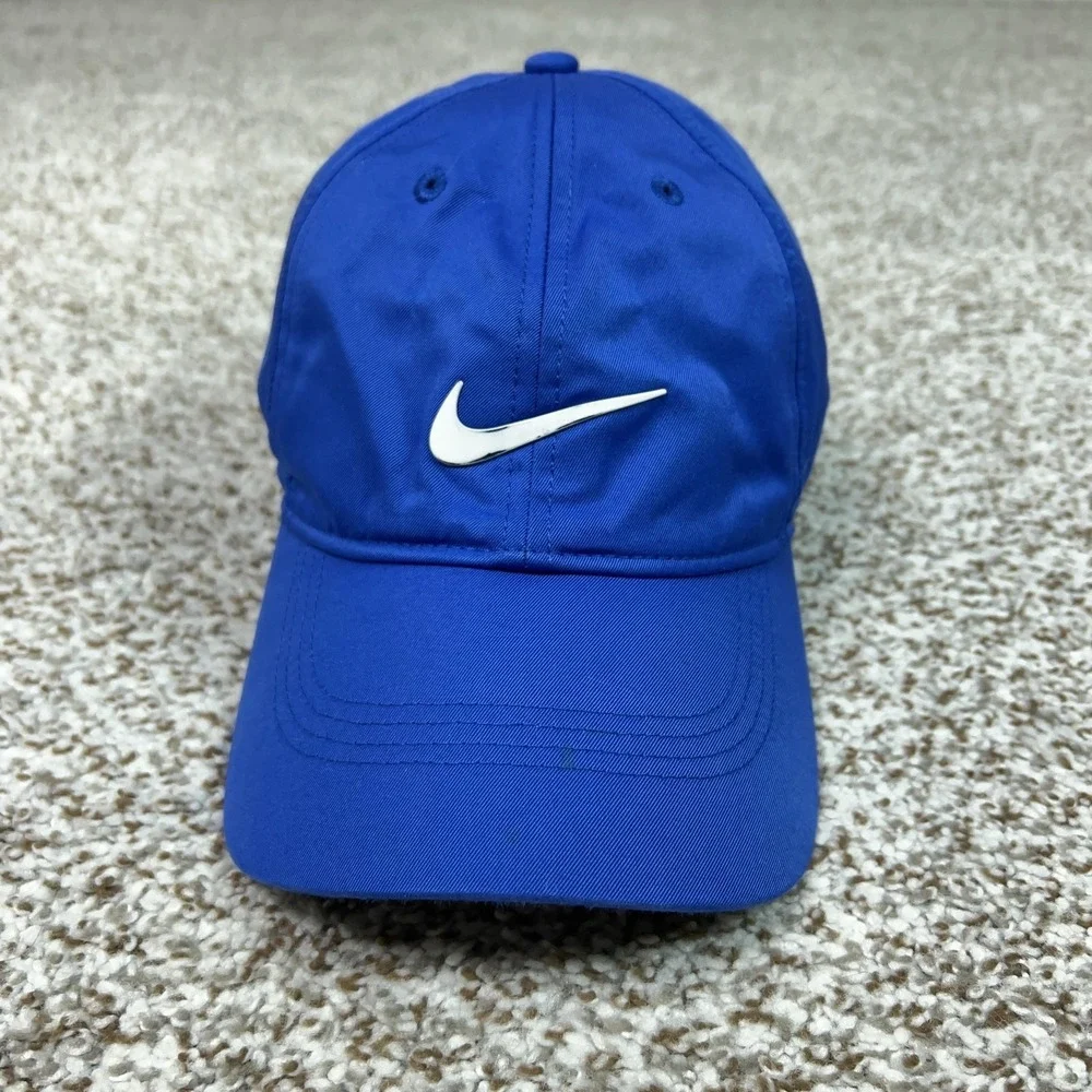 Nike Hat‎ Cap Strap Back Mens One Size Blue Heritage86 Dri-FIT Swoosh Sports